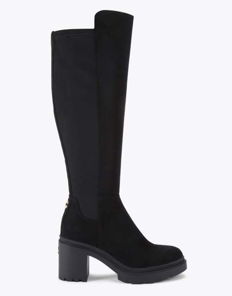 Carvela Boulder high leg knee boots in black combination - view 1