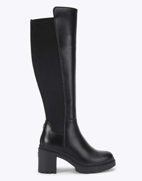 Carvela Boulder high leg knee boots in black - view 1