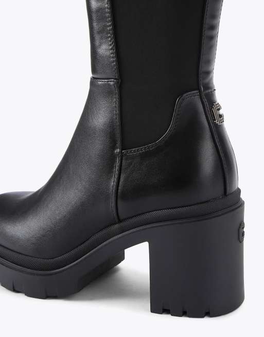Carvela Boulder high leg knee boots in black, 4 of 4