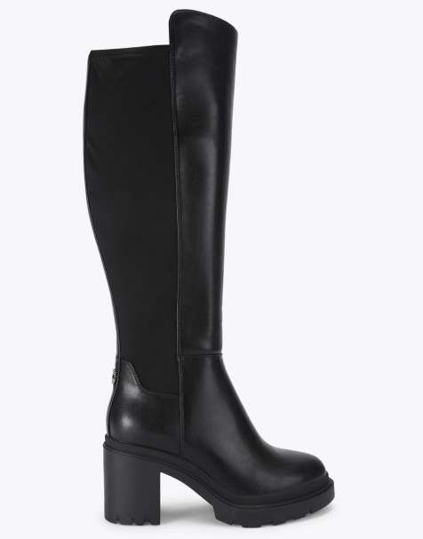 Carvela Boulder high wf knee boots in black - view 1