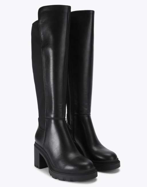Carvela Boulder high wf knee boots in black, 2 of 4