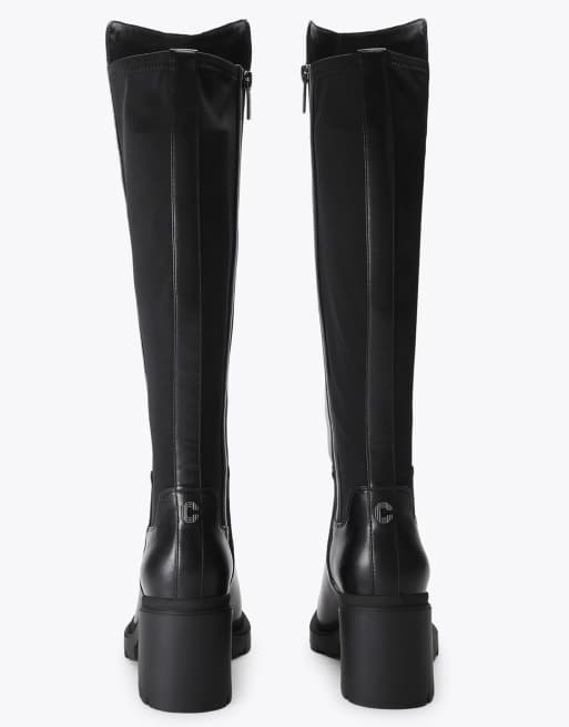 Carvela Boulder high wf knee boots in black, 3 of 4