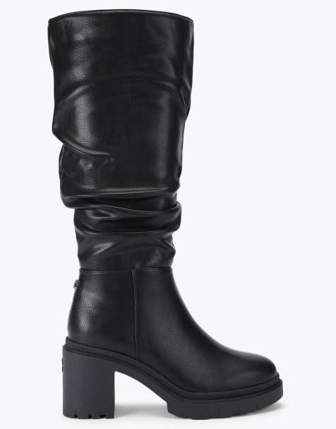 Carvela Boulder slouch knee boots in black - view 1