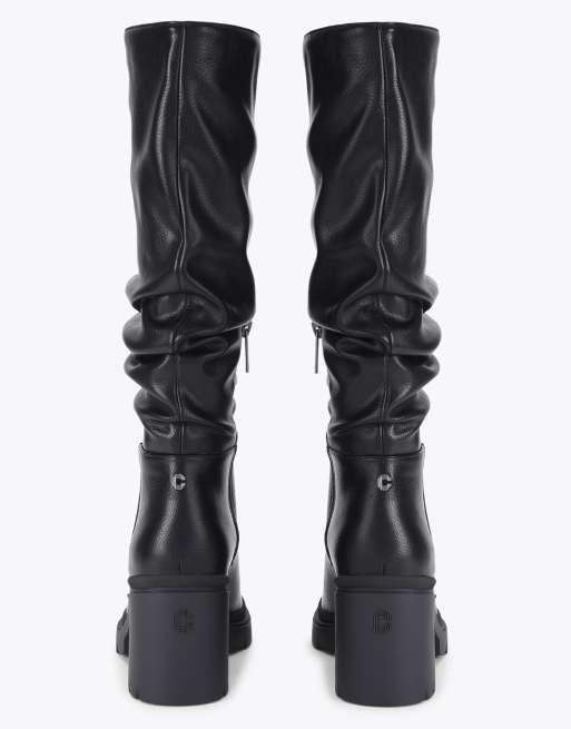 Carvela Boulder slouch knee boots in black, 3 of 4