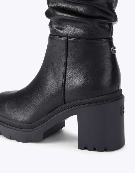 Carvela Boulder slouch knee boots in black, 4 of 4
