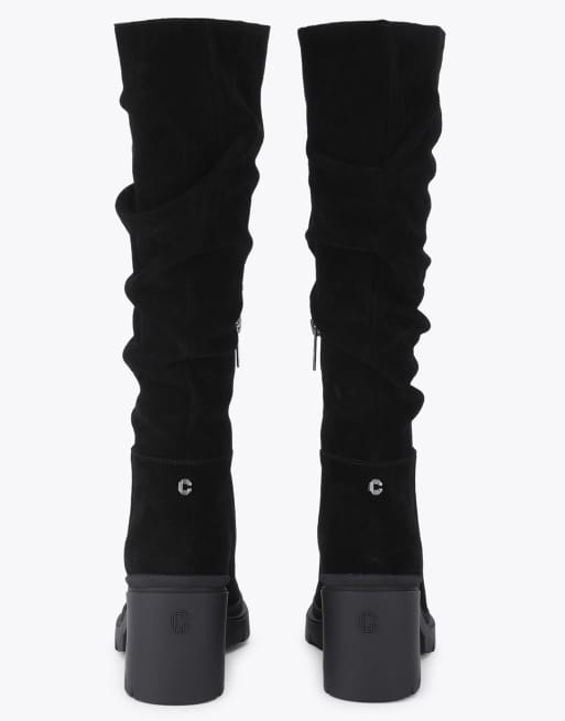 Carvela Boulder slouch knee boots in black, 3 of 4