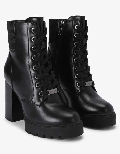 Carvela Boulder super high ankle boots in black, 2 of 4