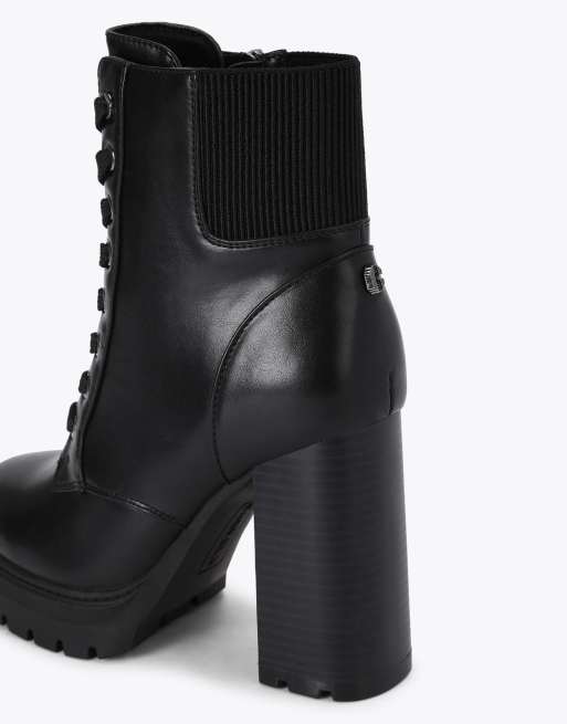 Carvela Boulder super high ankle boots in black, 4 of 4