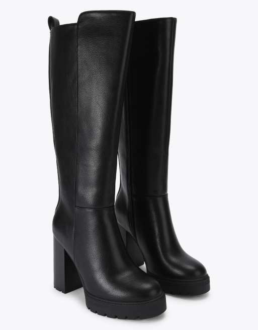 Carvela Boulder super high knee boots in black, 2 of 4