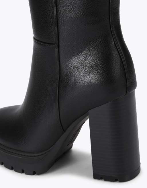 Carvela Boulder super high knee boots in black, 4 of 4