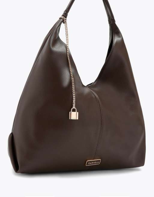 Carvela Cassia shoulder bag in dark brown, 2 of 4