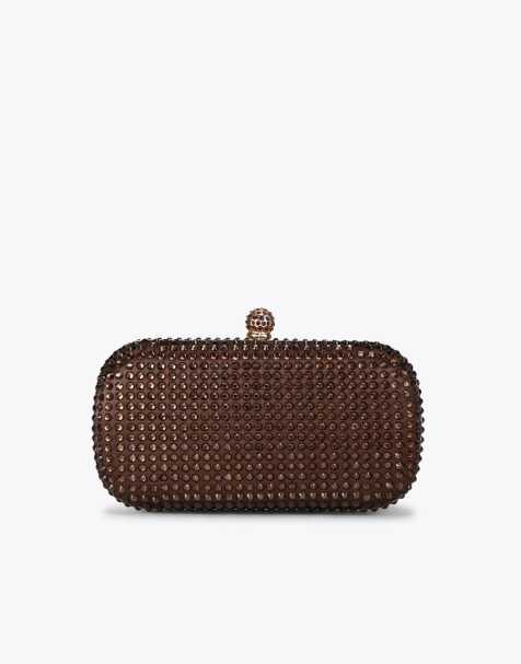Carvela Cecilia hard clutch in brown - view 1