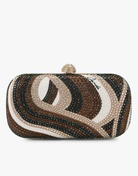 Carvela Cecilia hard clutch in mid brown - view 1