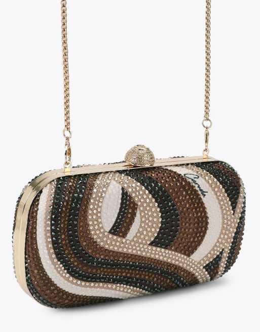 Carvela Cecilia hard clutch in mid brown, 2 of 4