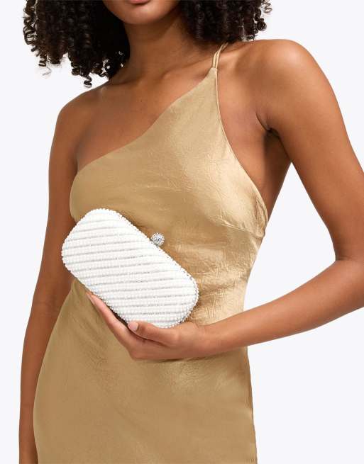 Carvela Cecilia hard clutch in white comb, 4 of 4