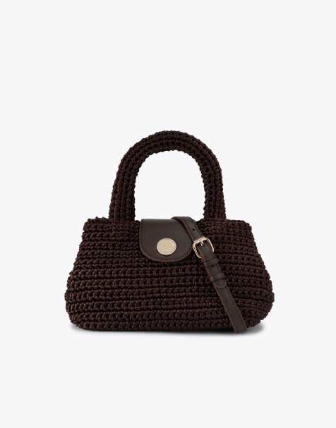 Carvela Cheska top handle cross body in brown - view 1
