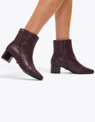  Cleo high ankle boots in wine