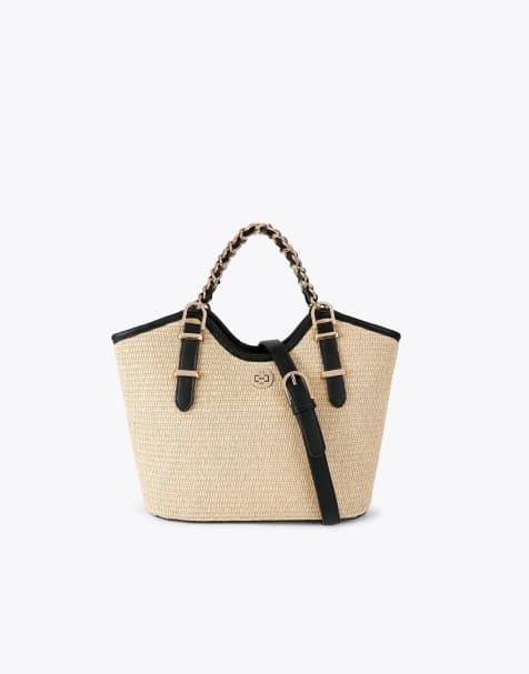 Carvela Colucci mini tote in black beige - view 1