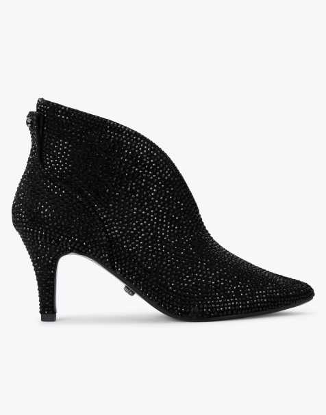 Carvela Comfort Flute shoe boot low ankle boots in black combination - view 1