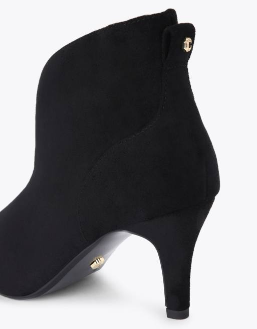 Carvela Comfort Flute shoe boot wide fit low ankle boots in black, 3 of 4