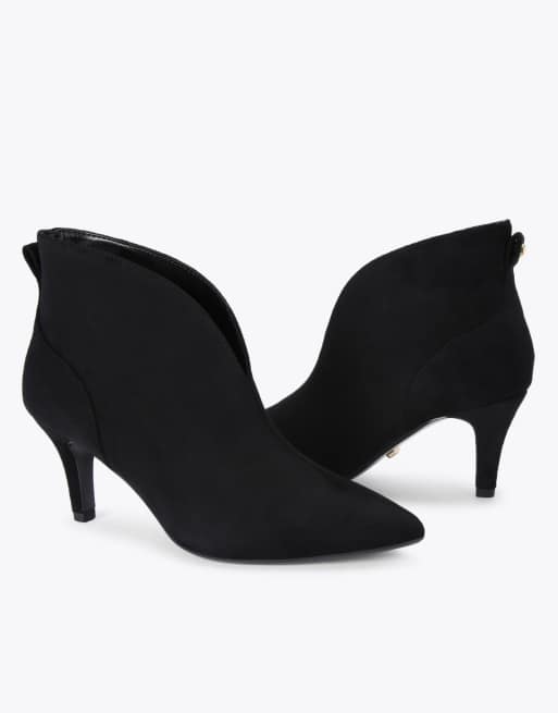 Carvela Comfort Flute shoe boot wide fit low ankle boots in black, 4 of 4