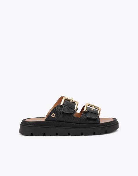 Carvela Comfort Pavilion flat sandals in black - view 1