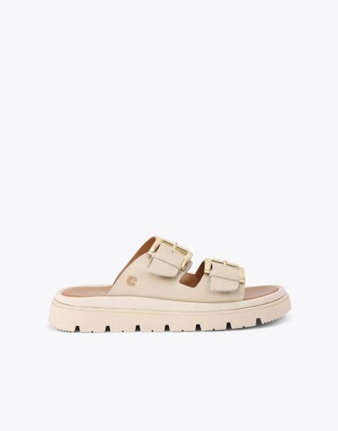 Carvela Comfort Pavilion flat sandals in bone - view 1