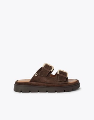  Pavilion flat sandals in dark brown