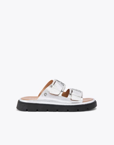 Carvela Comfort Pavilion flat sandals in silver - view 1