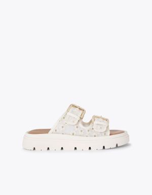 Carvela Comfort Pavilion flat sandals in white