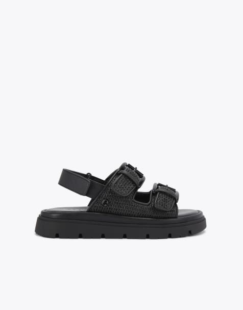 Carvela Comfort Pavilion slingback flat sandals in black - view 1