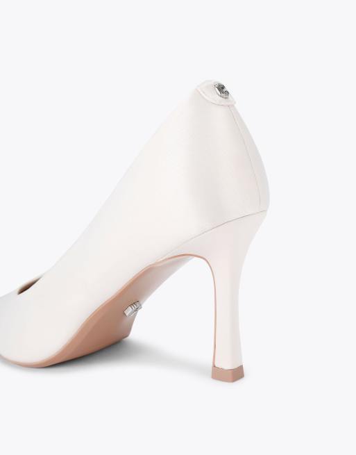 Carvela Corletta court heeled shoes in white, 3 of 4