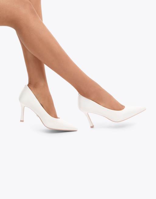 Carvela Corletta court heeled shoes in white, 4 of 4