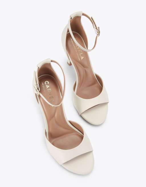 Carvela Corletta sandal heeled sandals in bone, 3 of 4