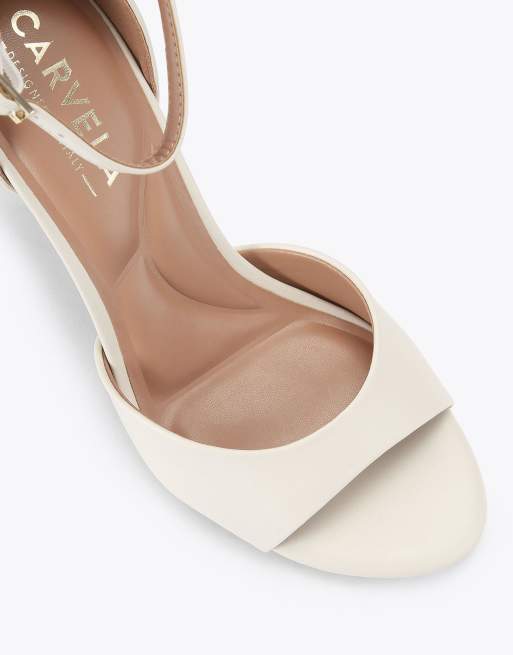 Carvela Corletta sandal heeled sandals in bone, 4 of 4
