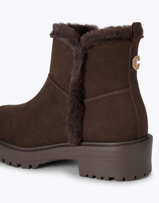 Carvela Cosy low ankle boots in brown, 3 of 4