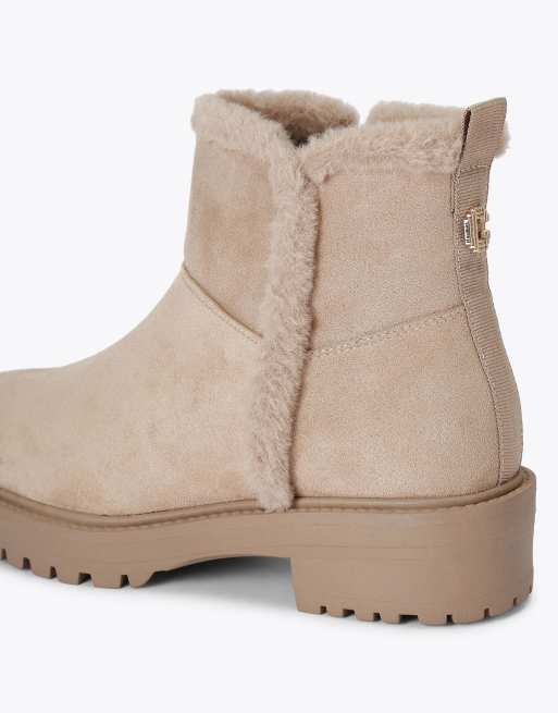 Carvela Cosy low ankle boots in taupe, 3 of 4