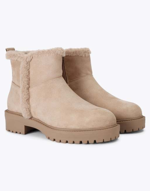 Carvela Cosy low ankle boots in taupe, 4 of 4