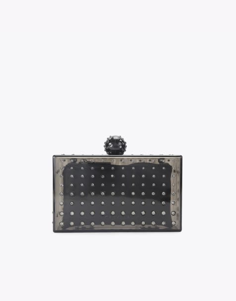 Carvela Cristallo clutch in black - view 1