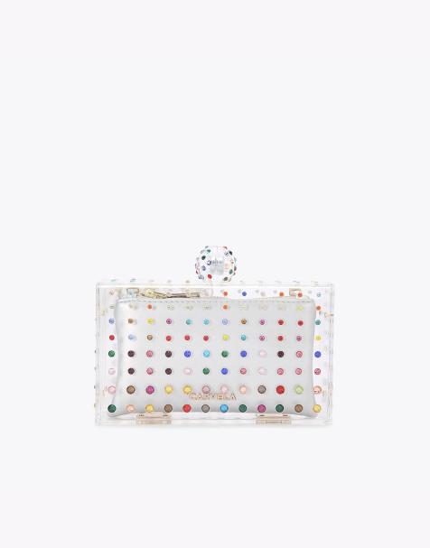 Carvela Cristallo clutch in multi/other - view 1