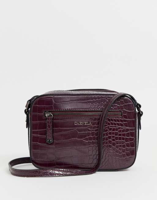 Carvela Daisy across body bag in wine