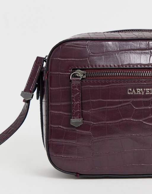 Carvela Daisy across body bag in wine