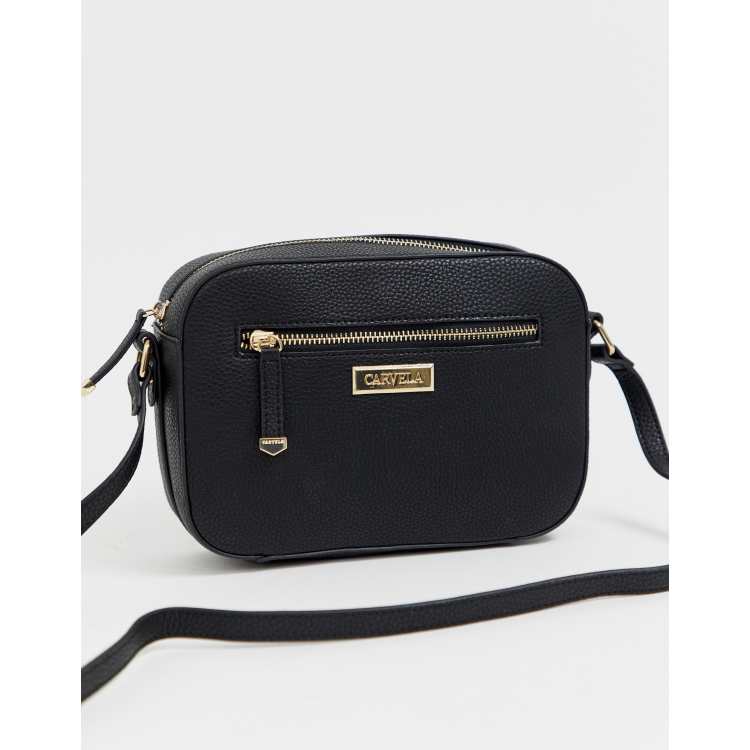 Black carvela crossbody bag new arrivals