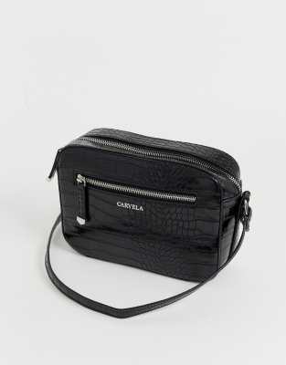 carvela cross body bag black