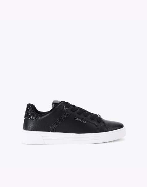 Carvela Daze jewel trainers in black - view 1