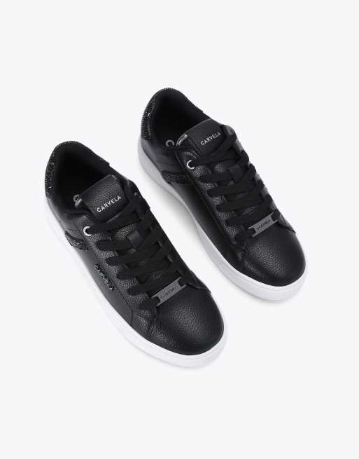 Carvela Daze jewel trainers in black, 2 of 4