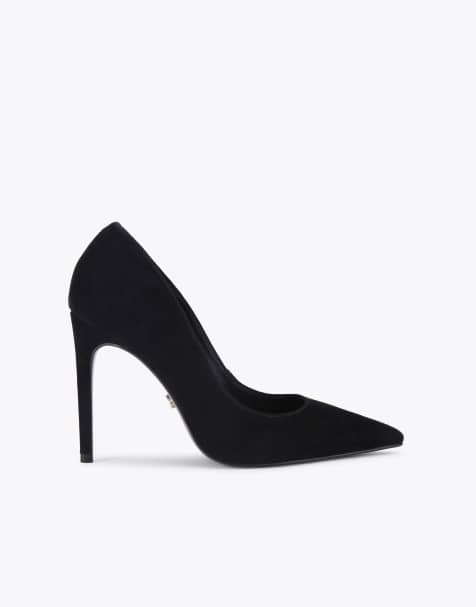 Carvela Eterno court heeled shoes in black suede - view 1