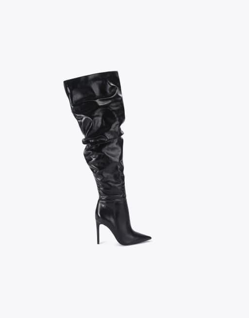 Carvela Eterno slouch over the knee boots in black