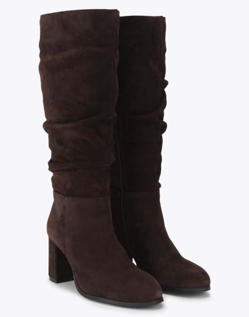 Carvela Fabbi slouch knee boots in brown, 2 of 4