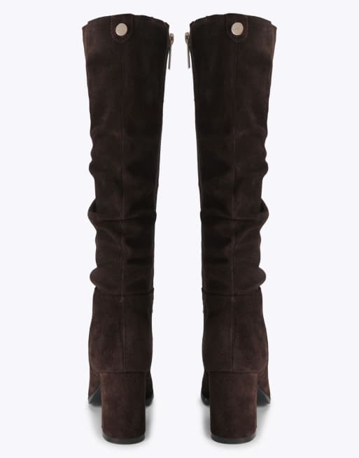 Carvela Fabbi slouch knee boots in brown, 3 of 4